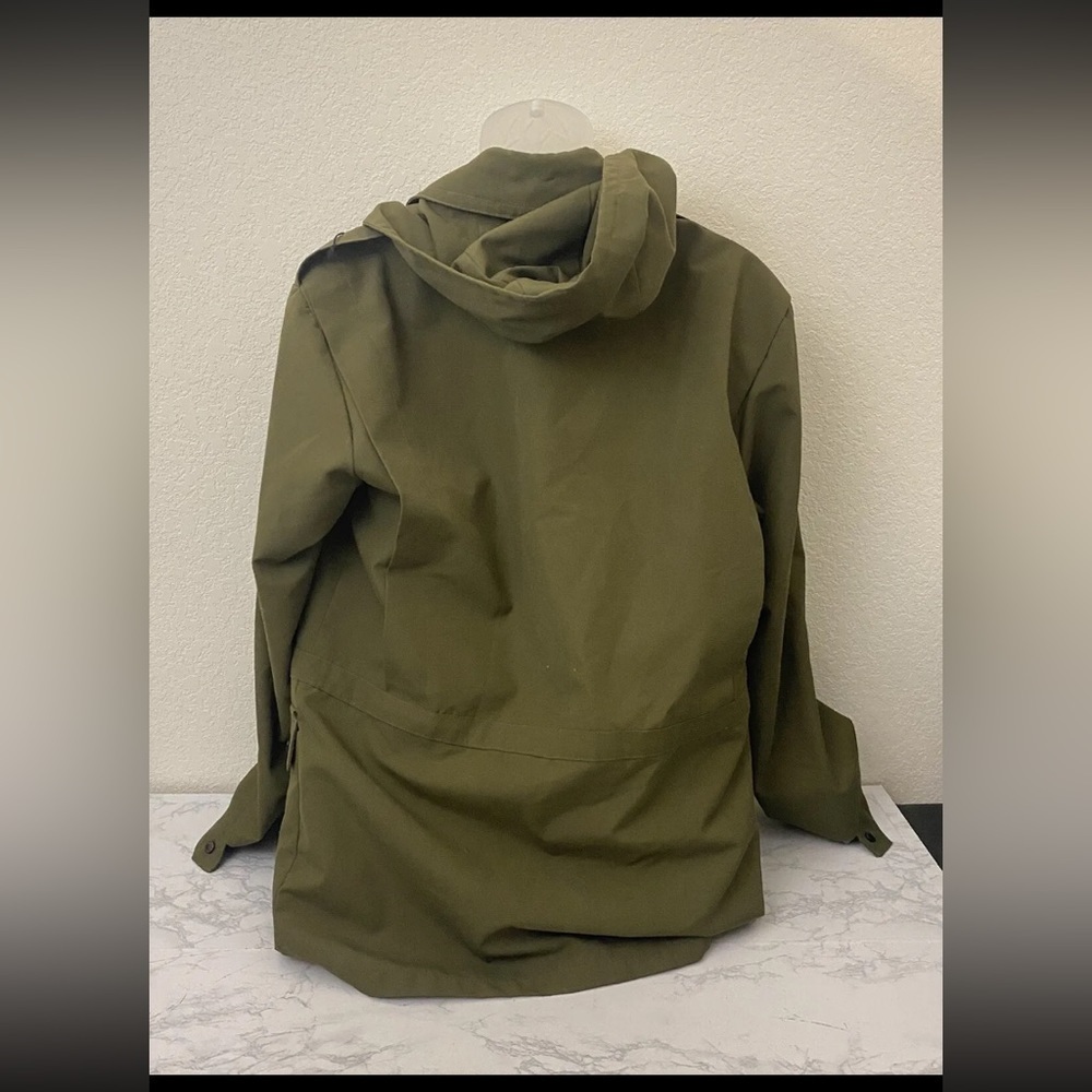 Vyvoj Military Working Jacket Size L Green Full Zip Hooded Canvas Czech … - Picture 4 of 6